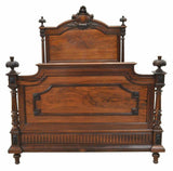 Antique Bed, French Louis XVI Style Rosewood 1800s, Gorgeous European Bed!! - Old Europe Antique Home Furnishings