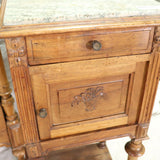 Antique Bed & Stand, Night / Side Table French Louis XVI Style, 19/20th C.!! - Old Europe Antique Home Furnishings