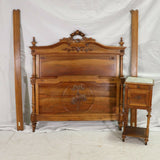 Antique Bed & Stand, Night / Side Table French Louis XVI Style, 19/20th C.!! - Old Europe Antique Home Furnishings