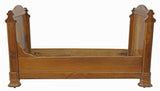 Antique Beds, Day, Alcove, Pair, (2) French Louis Phillipe Walnut, 1800's!! - Old Europe Antique Home Furnishings