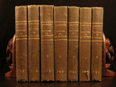 Antique Book, History of Turkey Muslim, Mahomet Mysticism, de Lamartine, 1800's! - Old Europe Antique Home Furnishings