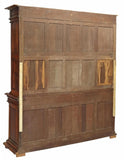 Antique Bookcase, Large French Renaissance Revival, Walnut, Carved, 1800s!! - Old Europe Antique Home Furnishings
