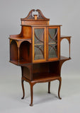 Antique Cabinet, British Mahogany Display Cabinet, Victorian Style, Beautiful! - Old Europe Antique Home Furnishings