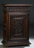 Antique Cabinet, French Provincial, Henri II Style, Carved Oak, Small, 1800's! - Old Europe Antique Home Furnishings