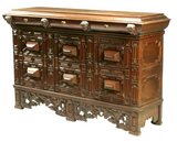 Antique Cabinet, Storage, Continental Renaissance, 18th C., 1700's, Handsome - Old Europe Antique Home Furnishings
