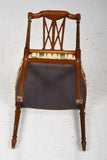 Antique Chairs, Dining, Silk, Set of Six, Edwardian Paint Decorated, Early 1900s!! - Old Europe Antique Home Furnishings