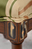 Antique Chairs, Dining, Silk, Set of Six, Edwardian Paint Decorated, Early 1900s!! - Old Europe Antique Home Furnishings