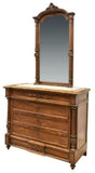 Antique Commode, French Louis Phillipe Mirrored Dresser, 1800s, Gorgeous! - Old Europe Antique Home Furnishings