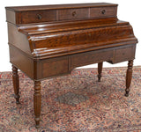 Antique Desk, Writing, French Louis Philippe, Mahogany, Butler's, Mid 1800's!! - Old Europe Antique Home Furnishings
