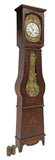 Antique Grandfather Clock, French Morbier Grain Painted Pine Long Case, Beauty! - Old Europe Antique Home Furnishings