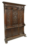 Antique Hall Tree, Italian Renaissance Revival Walnut Hall Tree, Early 1900s!! - Old Europe Antique Home Furnishings