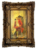 Antique Painting, Oil on Wood, Vicente Nicolau Cotanda (1852-1898), Spanish!! - Old Europe Antique Home Furnishings