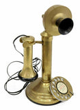 Antique Phone, Brass, Candlestick Telephone, Unique Home Decor, Gorgeous! - Old Europe Antique Home Furnishings