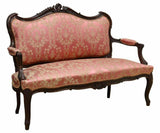 Antique Settee, Louis XV Style Mahogany Salon, Early 1900s, Darling Piece! - Old Europe Antique Home Furnishings