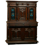 Antique Sideboard / Buffet, French Carved Oak Henri II Style,  Gorgeous! 1800s!! - Old Europe Antique Home Furnishings