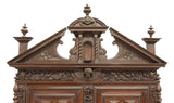 Antique Sideboard, French Louis XIII Style Geometric, Carved, 18th C., 1700s!! - Old Europe Antique Home Furnishings