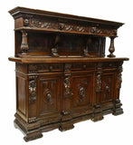 Antique Sideboard, Italian Renaissance Revival Carved, Gorgeous, early 1900s!! - Old Europe Antique Home Furnishings