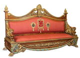 Antique Sofa, Exceptional, Italian Carved Walnut with Griffins, 19th C 1800s!! - Old Europe Antique Home Furnishings