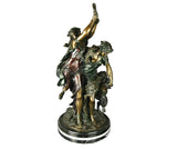 Antique Statue, Bronze, After Clodion "Bacchanale" Late 19th Century (1800s ) !! - Old Europe Antique Home Furnishings