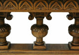 Antique Table, Dining, Large Carved Oak Draw-Leaf, Early 1900s, Handsome! - Old Europe Antique Home Furnishings