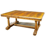 Antique Table, Dining, Extension, French Carved Walnut,19th C., 1800s, Gorgeous!! - Old Europe Antique Home Furnishings