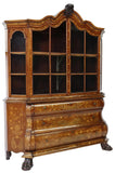 Antique Vitrine, On Chest, Dutch Marquetry, Inlaid, Display, 18th C, 1700s!! - Old Europe Antique Home Furnishings