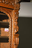 Antique, Cupboard, Renaissances Style, Carved Oak, Figural Relief, 19th C. 1800s - Old Europe Antique Home Furnishings