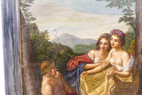 Antique Oil Painting,Continental School 18th C.Style Courting Scene, Large, Beautiful!! - Old Europe Antique Home Furnishings