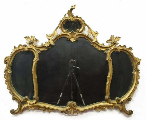 Antique Mirror, Giltwood, Italian Venetian, Wall, Early 1900s, Gorgeous Decor!! - Old Europe Antique Home Furnishings