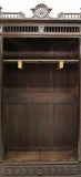 Armoire / Bookcase, French Breton, Figural, Richly Carved Oak, Foliate, 1800s!! - Old Europe Antique Home Furnishings
