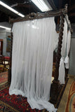 Bed, Canopy, Carved Stained Mahogany, Gorgeous Bed!! - Old Europe Antique Home Furnishings