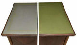 Bedside Tables, Italian Mid-Century Modern Nightstands, Green Top, Vintage, 1950!! - Old Europe Antique Home Furnishings