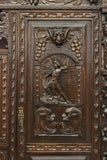Bookcase, Secretary, Spanish Renaissance Revival, Heavily Carved, Early 20th C.! - Old Europe Antique Home Furnishings