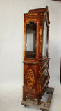 Vintage Bookcase or Cupboard, Italian Inlaid , Vintage / Antique, Bombe Base, Gorgeous!!! - Old Europe Antique Home Furnishings