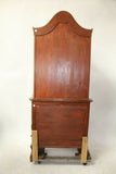 Vintage Bookcase or Cupboard, Italian Inlaid , Vintage / Antique, Bombe Base, Gorgeous!!! - Old Europe Antique Home Furnishings