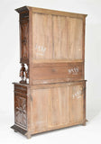 Buffet, French Breton Style Carved Chestnut Double Sideboard Vintage / Antique!! - Old Europe Antique Home Furnishings