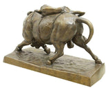 Bronze Sculpture, Large Patinated, Europa & The Bull, Man Cave, Handsome Decor! - Old Europe Antique Home Furnishings