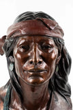 Bust Sculpture, Susan Kliewer, 'Hataalii-The Singer", Bronze, Signed, 31/55! - Old Europe Antique Home Furnishings