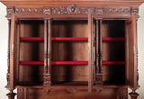 Cabinet, Carved Wood, French HenriI II Style, Dining Area, Circa 1900's! - Old Europe Antique Home Furnishings