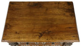 Cabinet, Italian Renaissance Revival Carved Walnut, Drawers, Shelf, Early 1900s! - Old Europe Antique Home Furnishings