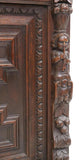 Cabinet, Bookcase, French Renaissance Revival, Display, Carved Oak , Early 1900s - Old Europe Antique Home Furnishings