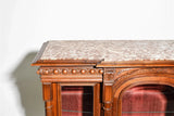 Cabinet, Display / Showcase, French Louis XVI Style,Walnut, 56 in x 60 x 21!! - Old Europe Antique Home Furnishings