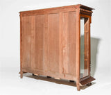 Cabinet, Display / Showcase, French Louis XVI Style,Walnut, 56 in x 60 x 21!! - Old Europe Antique Home Furnishings
