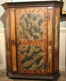 Cabinet, Antique Wedding, Austrian, Painted ,18th C., 1700's, Beautiful Antique! - Old Europe Antique Home Furnishings