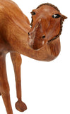 Camel, Figure, Dromedary, Large, Leather-Clad, 33.5 ins H. , Vintage / Antique! - Old Europe Antique Home Furnishings