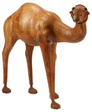 Camel, Figure, Dromedary, Large, Leather-Clad, 33.5 ins H. , Vintage / Antique! - Old Europe Antique Home Furnishings