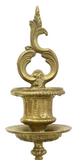 Candelabra / Garnitures, (2) Italian Gilt Metal & Green Marble 7-Light, Vintage! - Old Europe Antique Home Furnishings