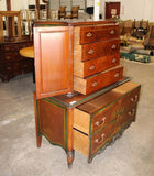 Chest on Chest, Adam's Style, Paint Deco, 8 Drawers, Vintage / Antique!! - Old Europe Antique Home Furnishings