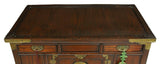 Chest, Storage Korean Brass-Mounted Elm Three Level Clothing, Brass, Vintage!! - Old Europe Antique Home Furnishings
