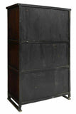 Chest, Storage Korean Brass-Mounted Elm Three Level Clothing, Brass, Vintage!! - Old Europe Antique Home Furnishings